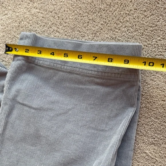 Club Monaco Wide Leg Pants Cords- Gray - Picture 4 of 7